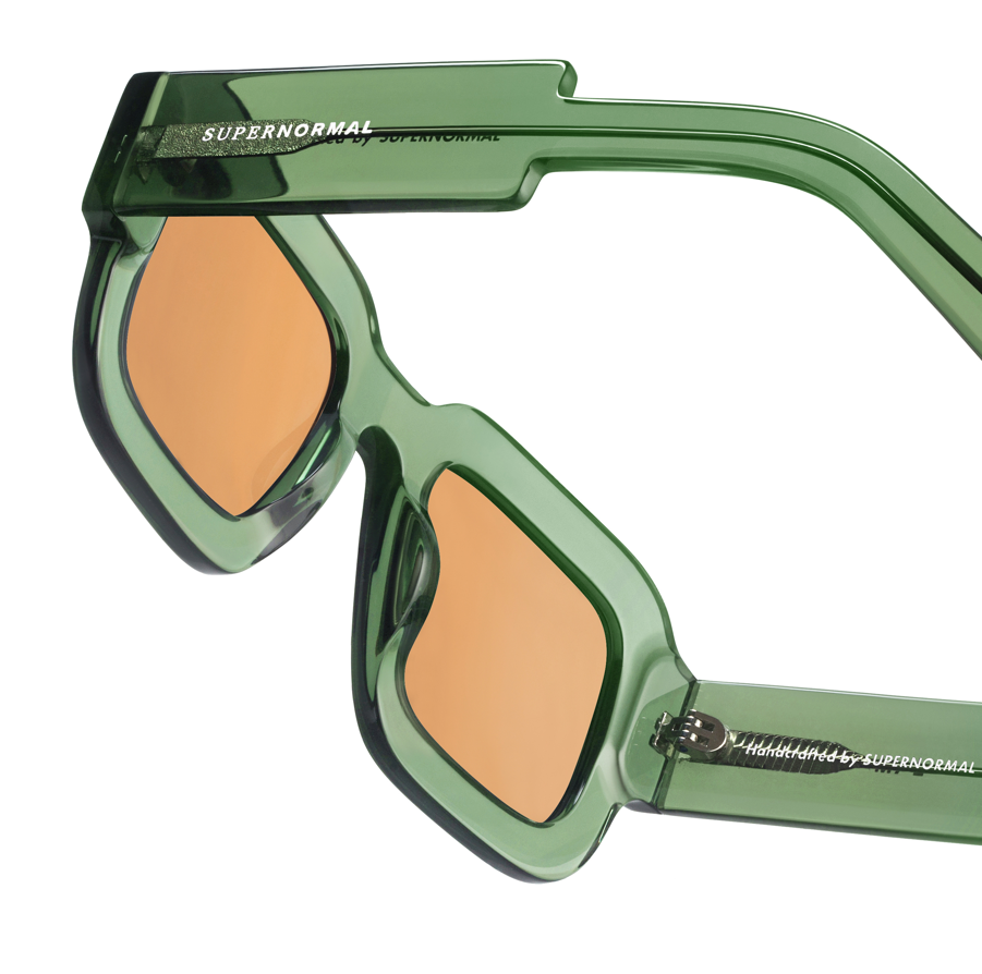 PRIMADONA Khaki Green frame + Amber lenses