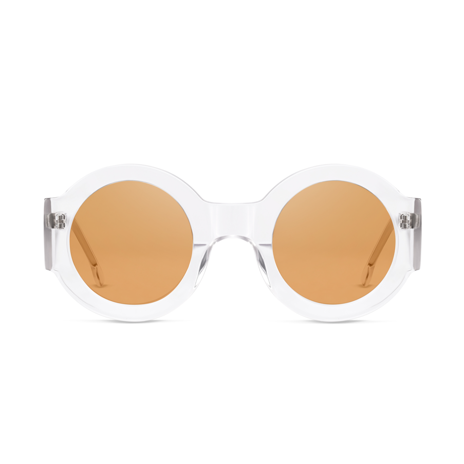 SPONTANEOUS Transparent frame + Amber lenses