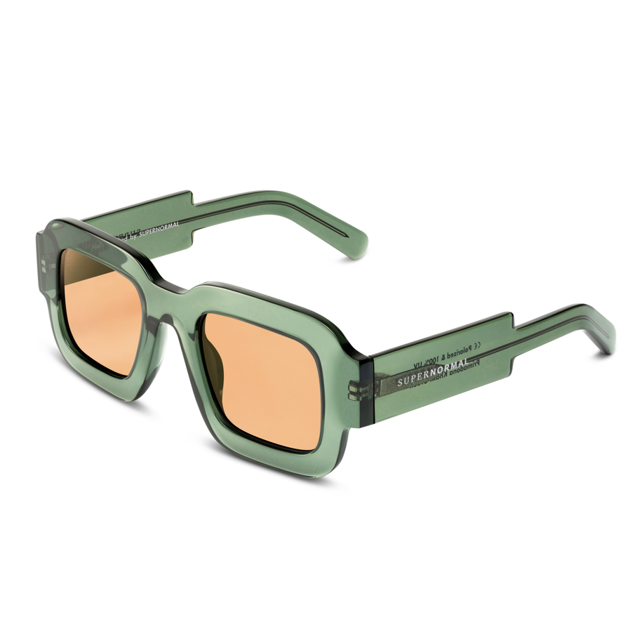 PRIMADONA Khaki Green frame + Amber lenses