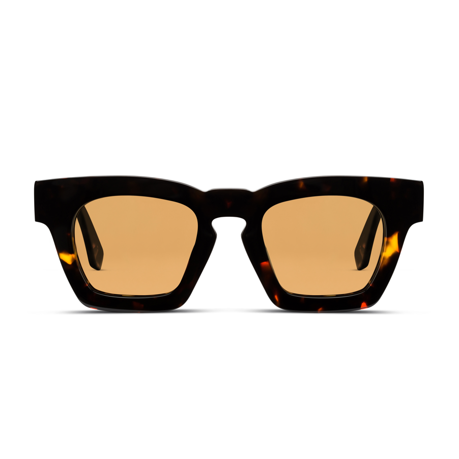 MAIN CHARACTER Tortoise frame + Amber lenses