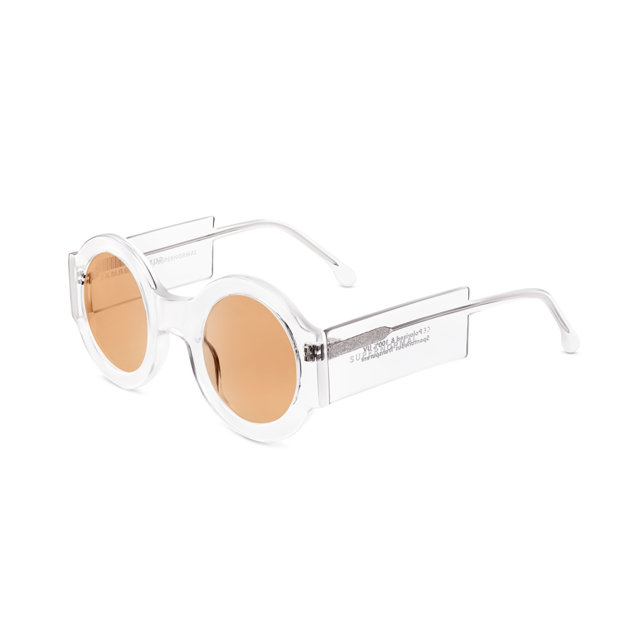 SPONTANEOUS Transparent frame + Amber lenses