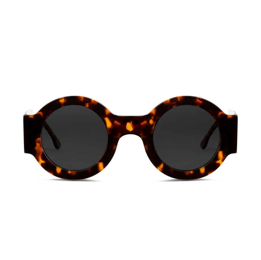 SPONTANEOUS Tortoise frame + Black lenses