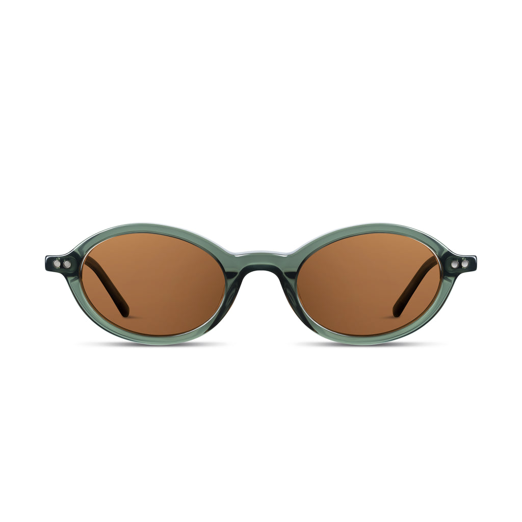 SUNSEEKER Green frame + Brown lenses