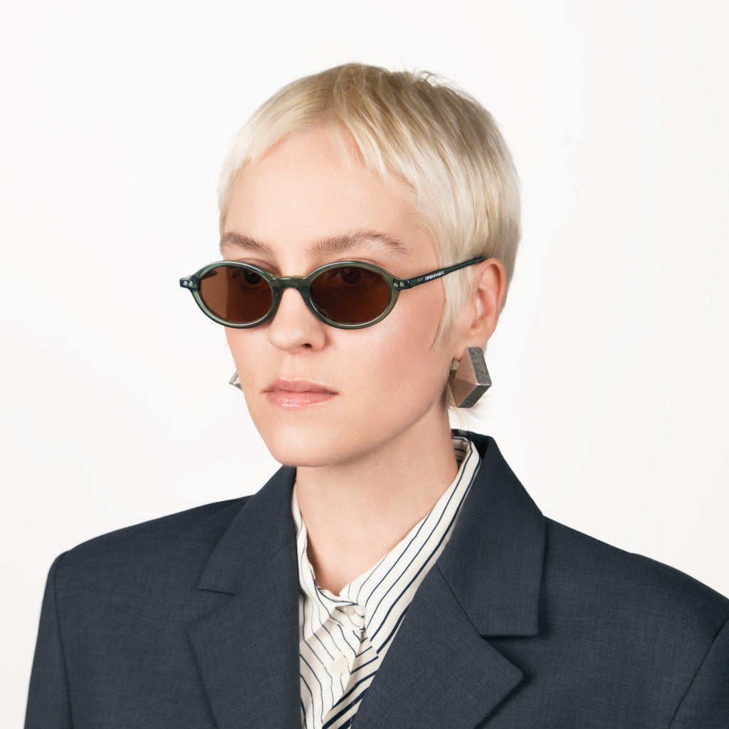 SUNSEEKER Green frame + Brown lenses