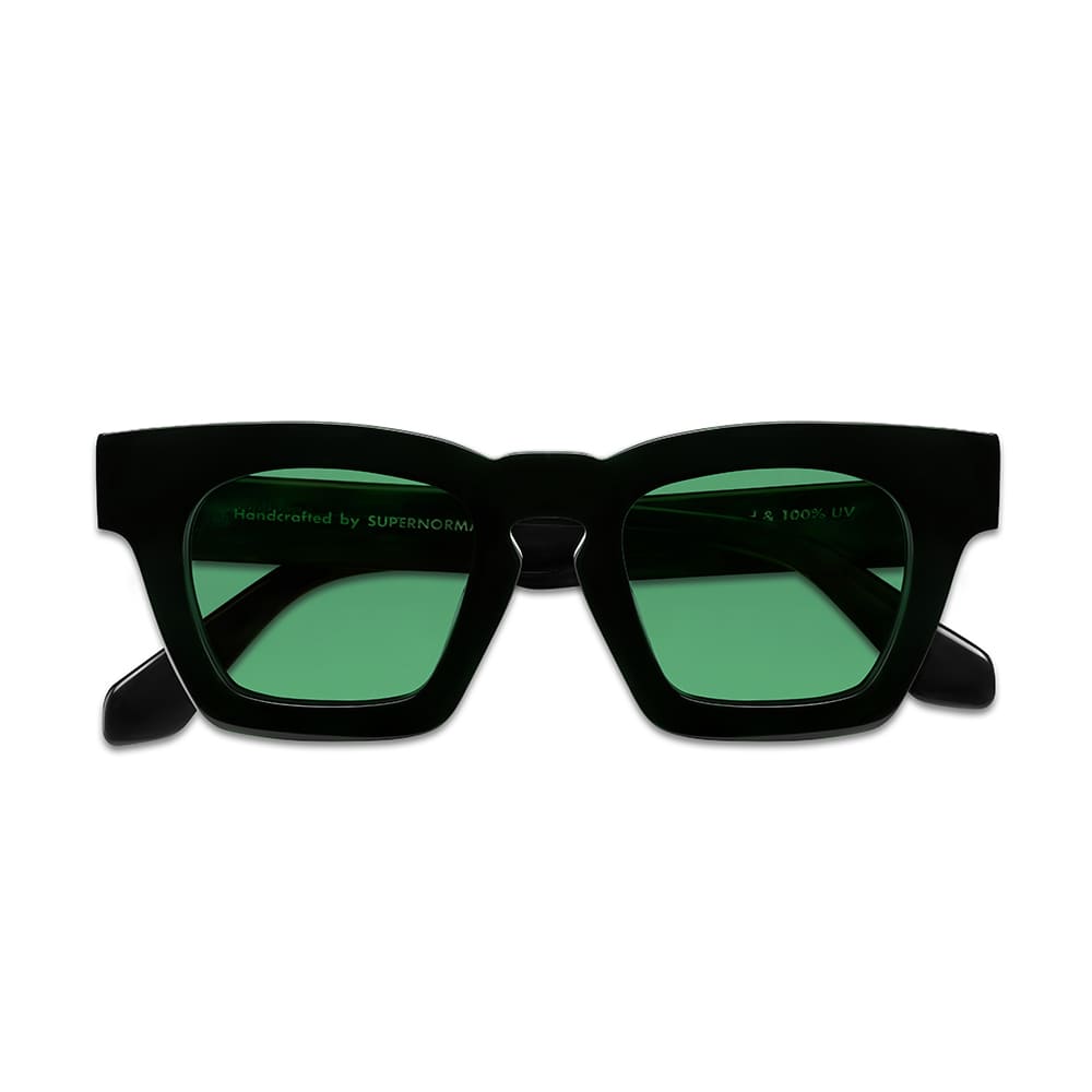 MAIN CHARACTER Black frame + Green lenses