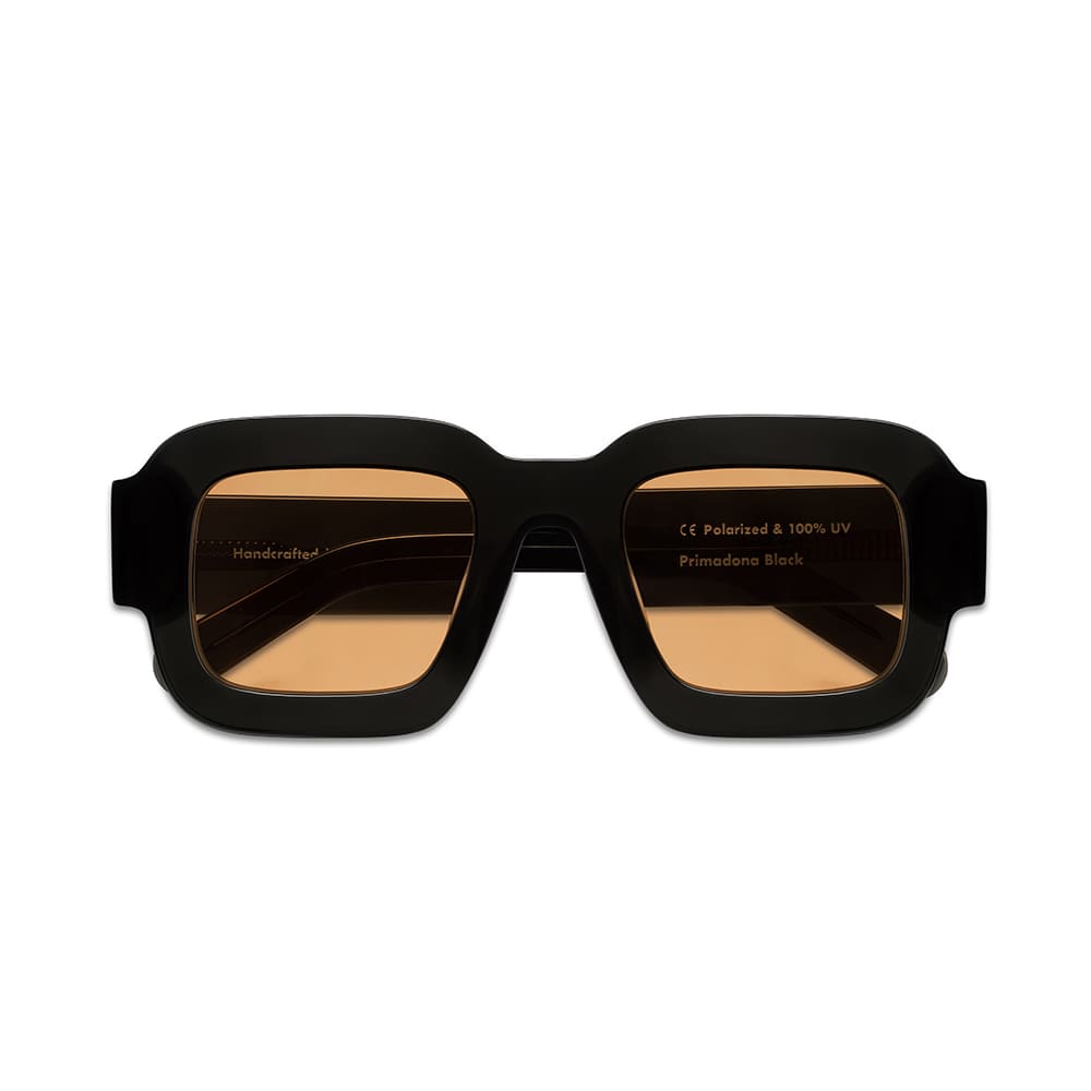 PRIMADONA Black frame + Amber lenses