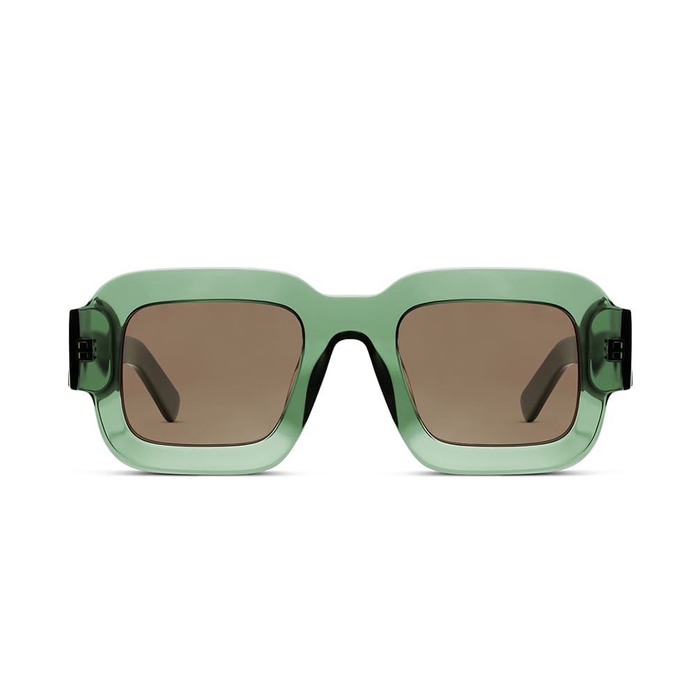 PRIMADONA Khaki Green frame + Brown lenses