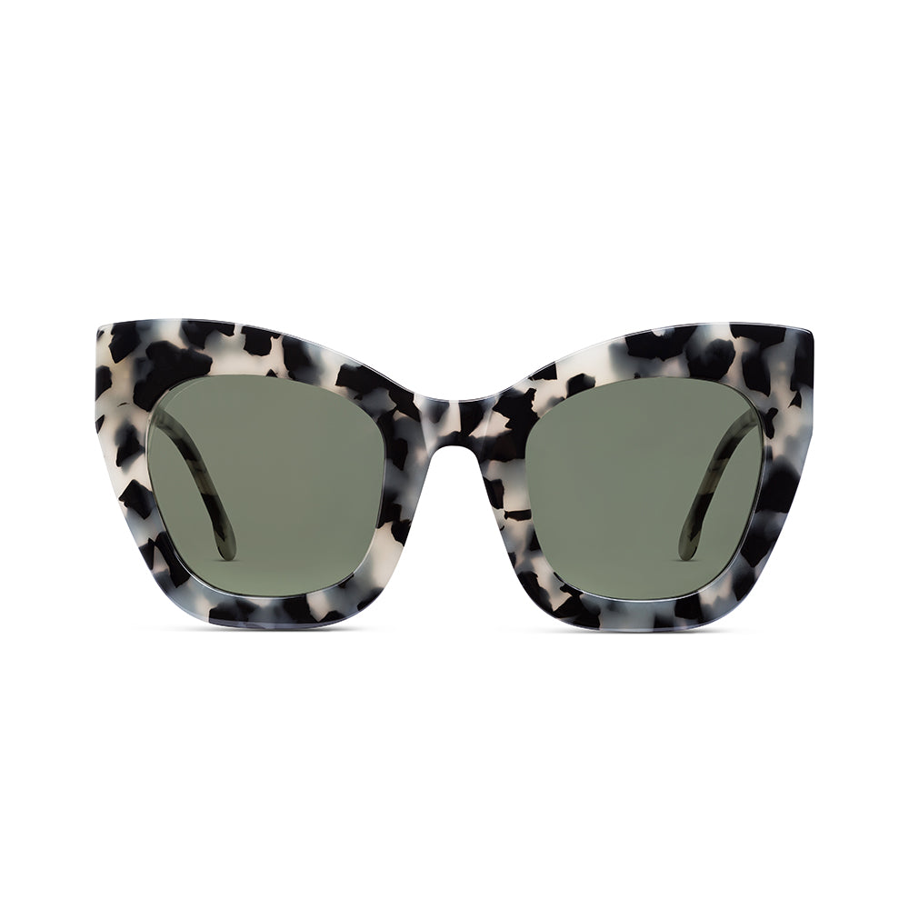 AMBITIOUS Marble frame + Dark Green lenses