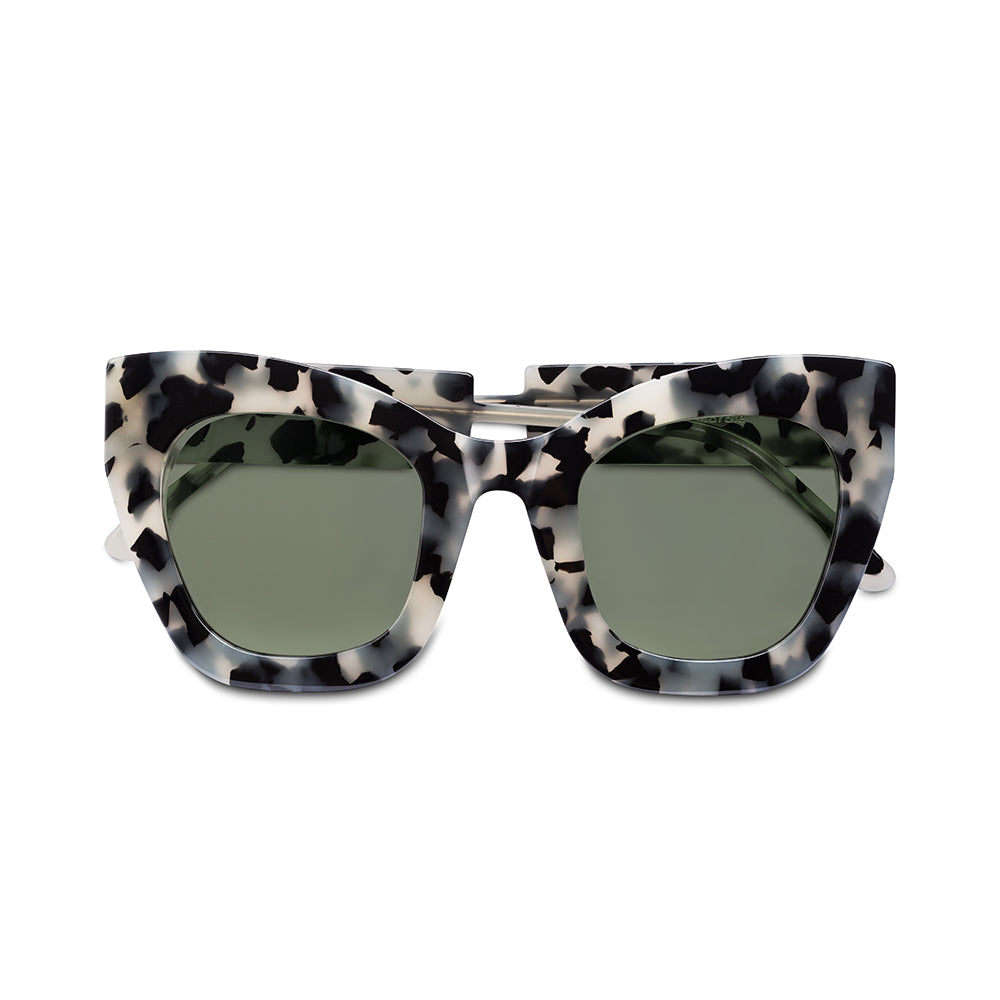 AMBITIOUS Marble frame + Dark Green lenses