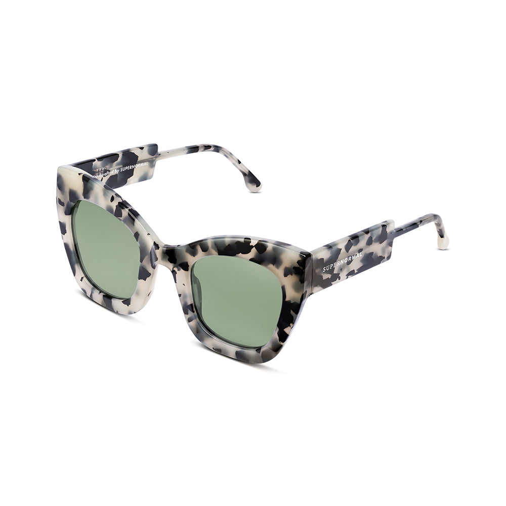AMBITIOUS Marble frame + Dark Green lenses