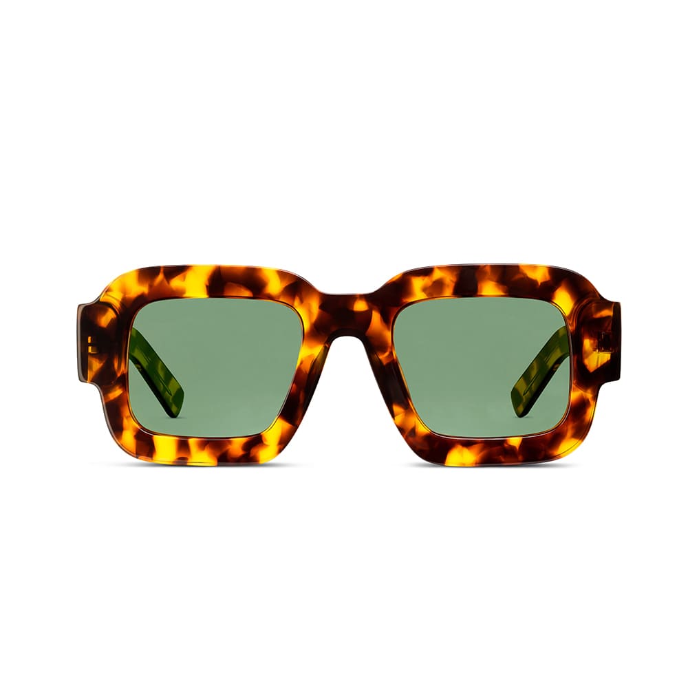 PRIMADONA Tortoise frame + Green lenses