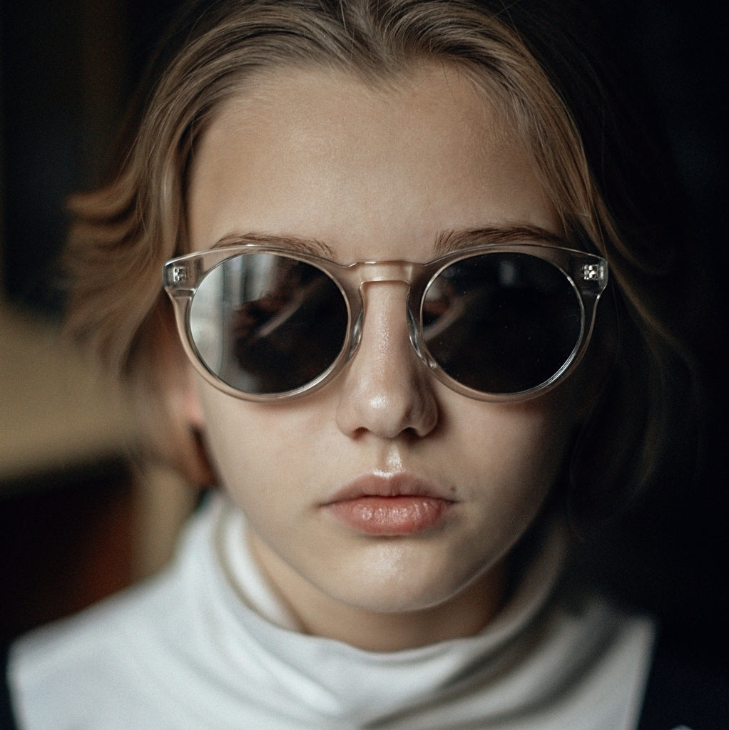 SHARP Transparent frame + Mirrored lenses