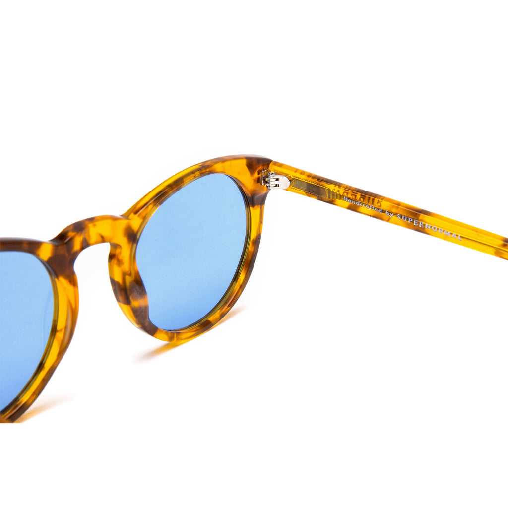 SHARP Tortoise frame + Blue lenses