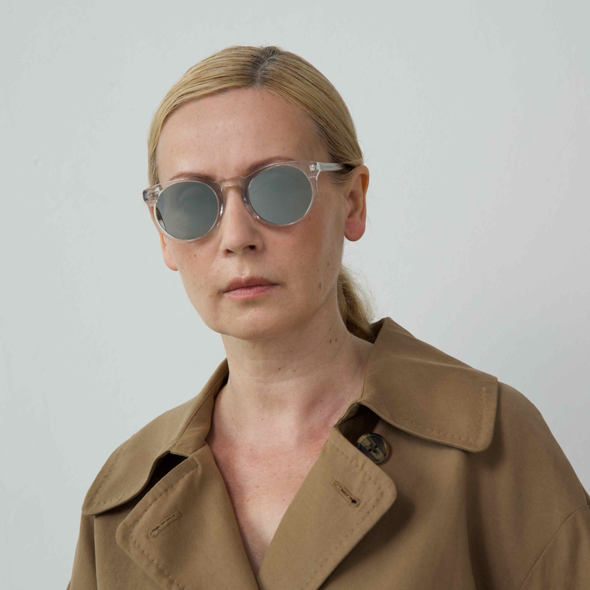 SHARP Transparent frame + Mirrored lenses – supernormal