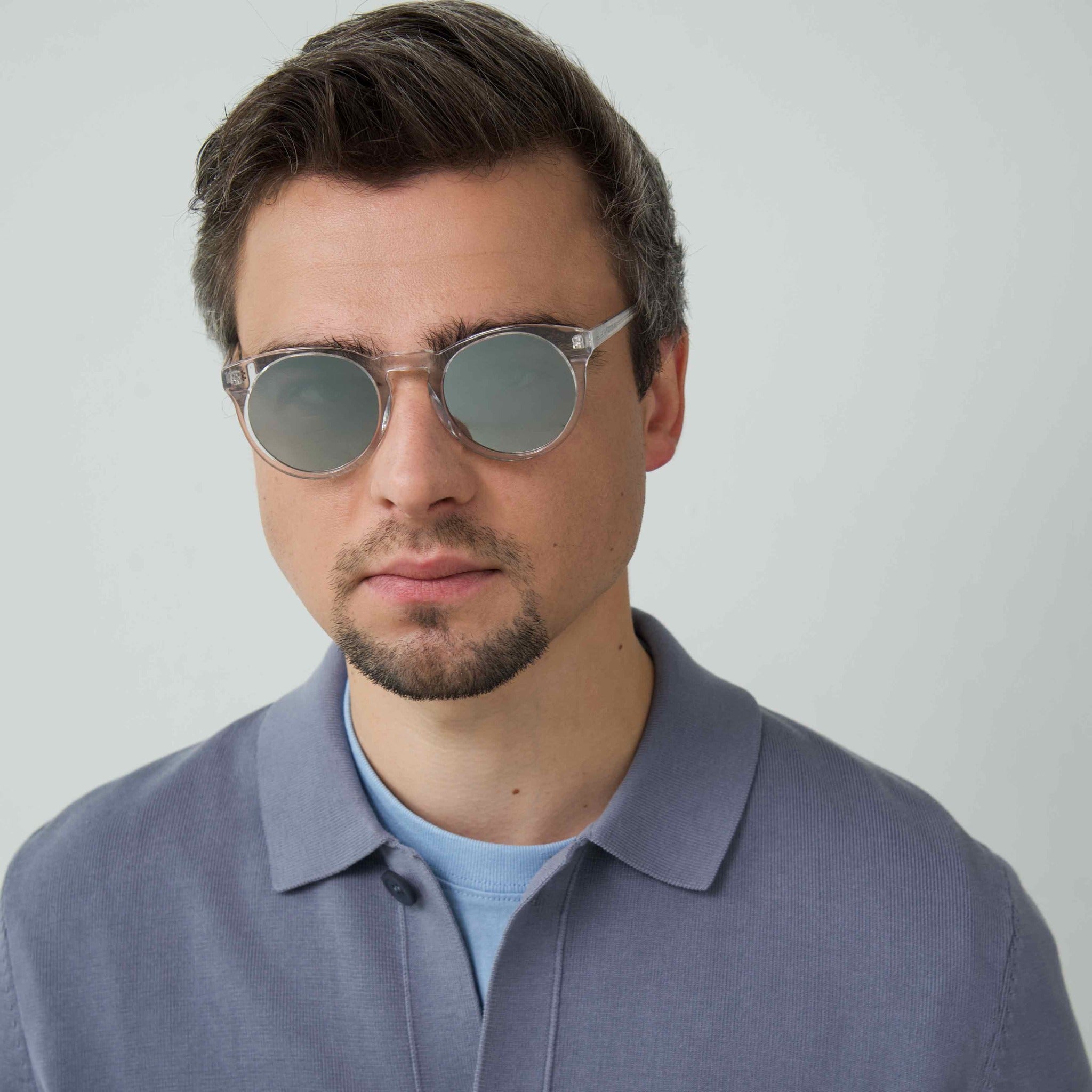 SHARP Transparent frame + Mirrored lenses – supernormal