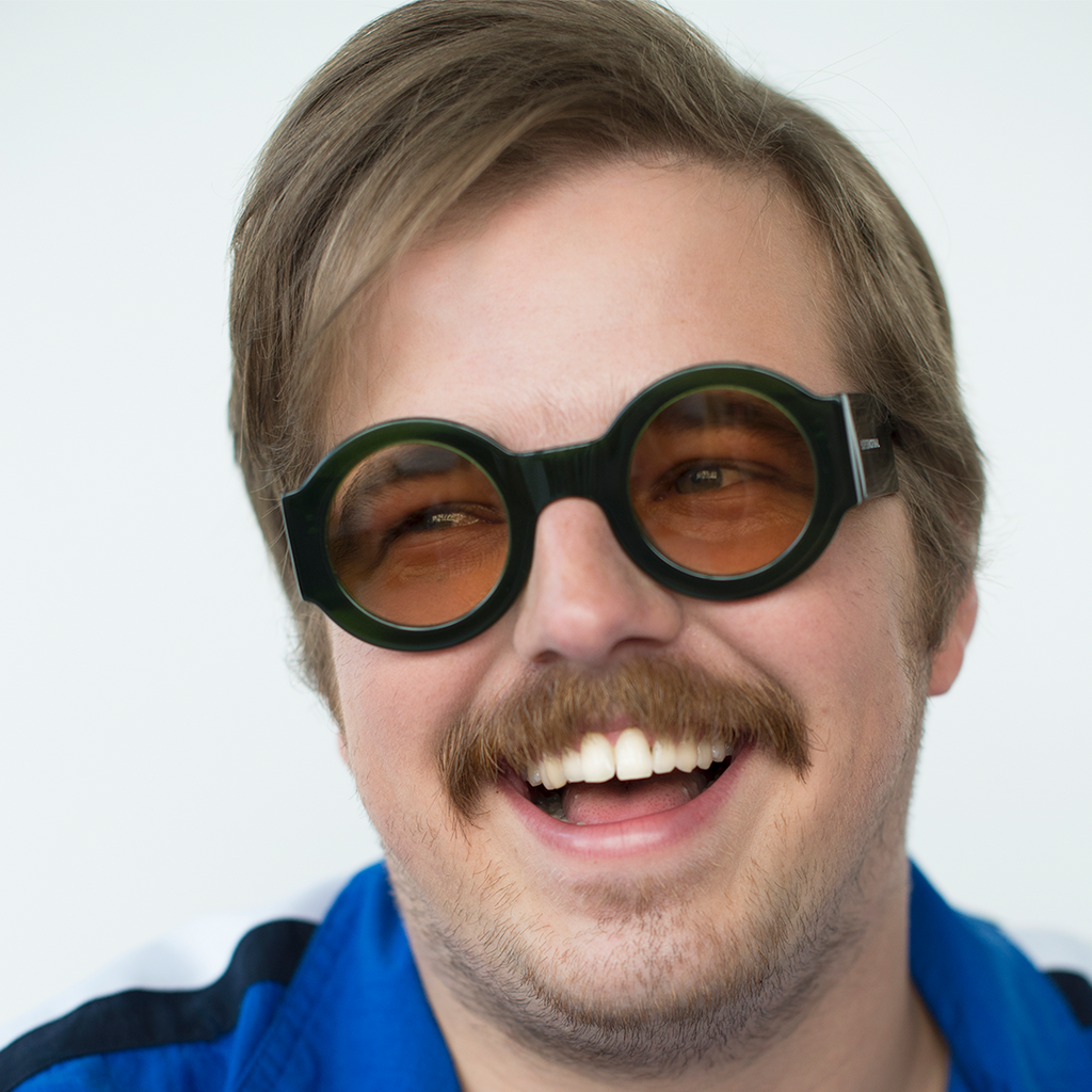 SPONTANEOUS Green frame + Amber lenses